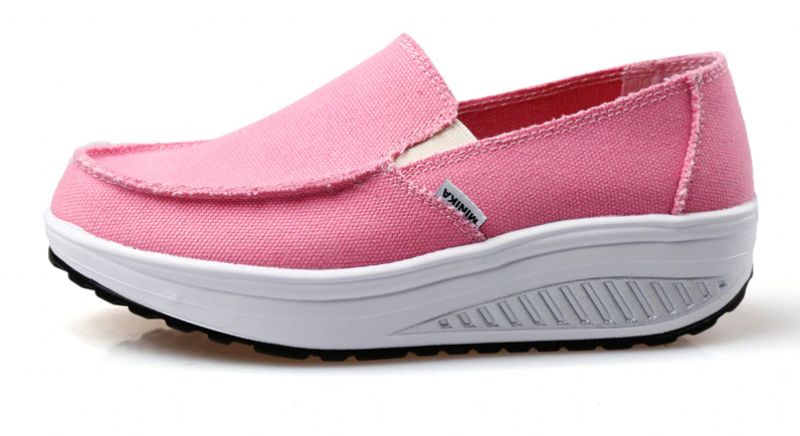 Elia Dames Comfortabele Platform Wandelschoenen - Luipaard