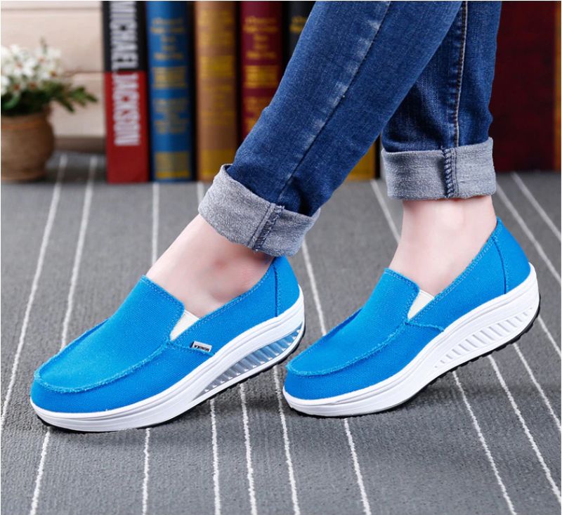 Elia Dames Comfortabele Platform Wandelschoenen - Luipaard