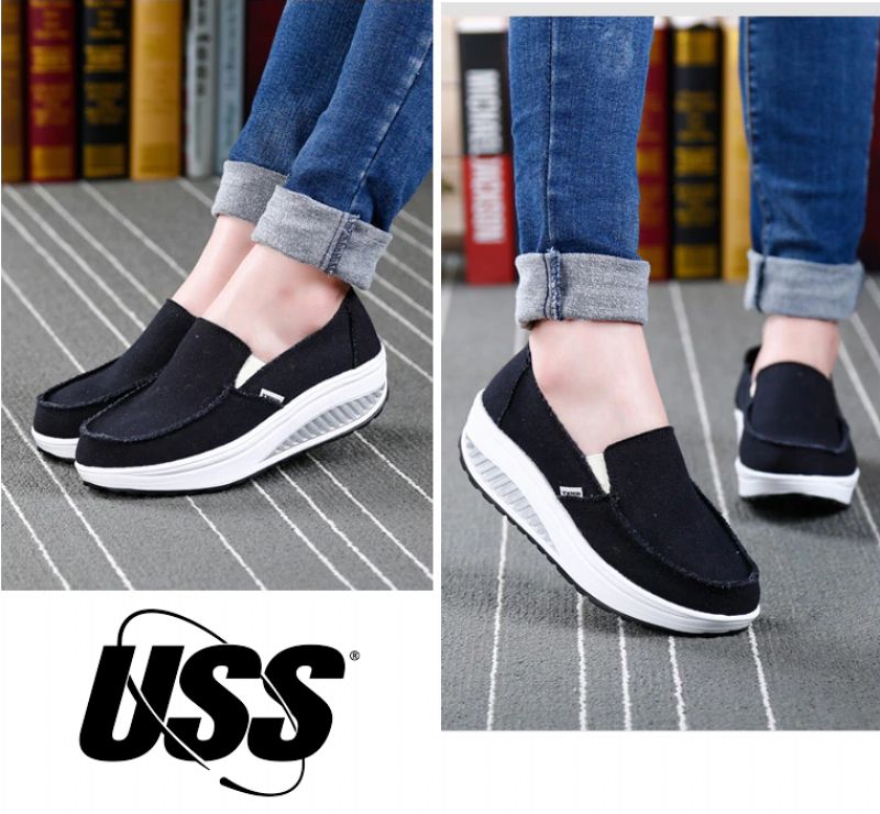 Elia Dames Comfortabele Platform Wandelschoenen - Luipaard