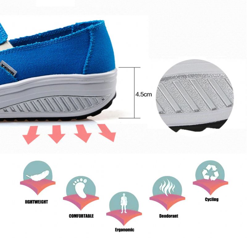 Elia Dames Comfortabele Platform Wandelschoenen - Luipaard