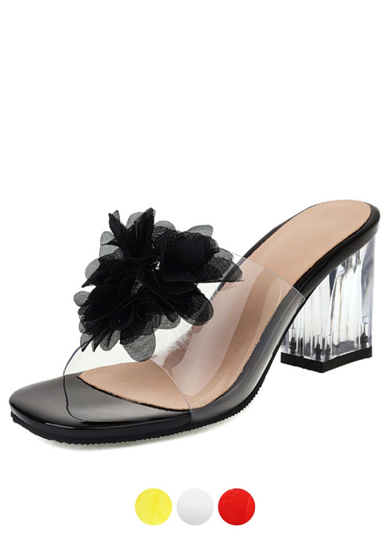 Elia Transparante Sandalen Met Hak Voor Dames