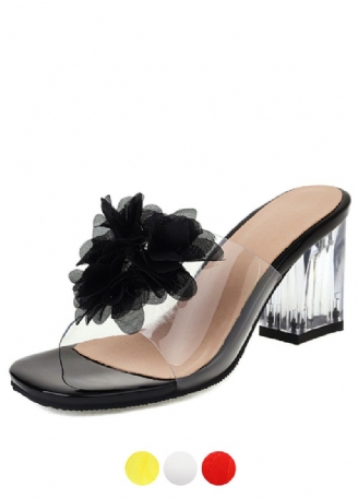 Elia Transparante Sandalen Met Hak Voor Dames