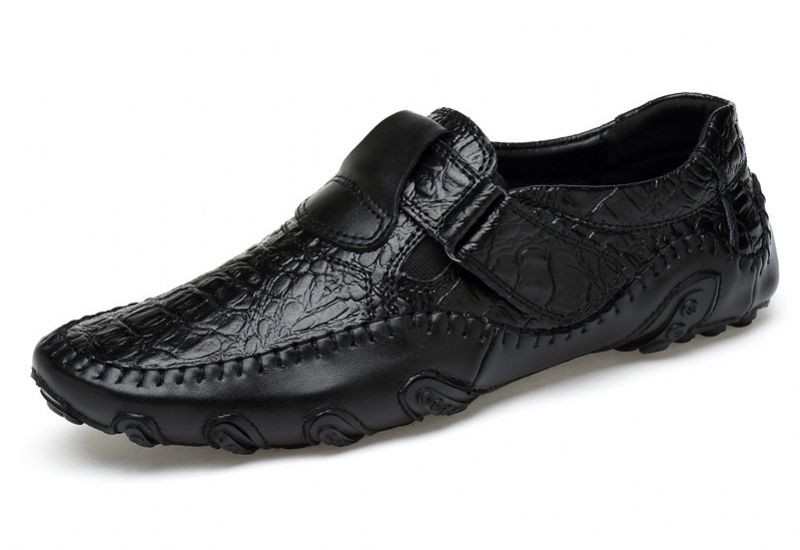 Elias Heren Loafers Dress Schoenen - Zwart