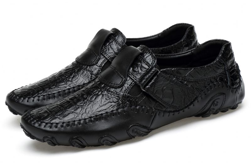 Elias Heren Loafers Dress Schoenen - Zwart