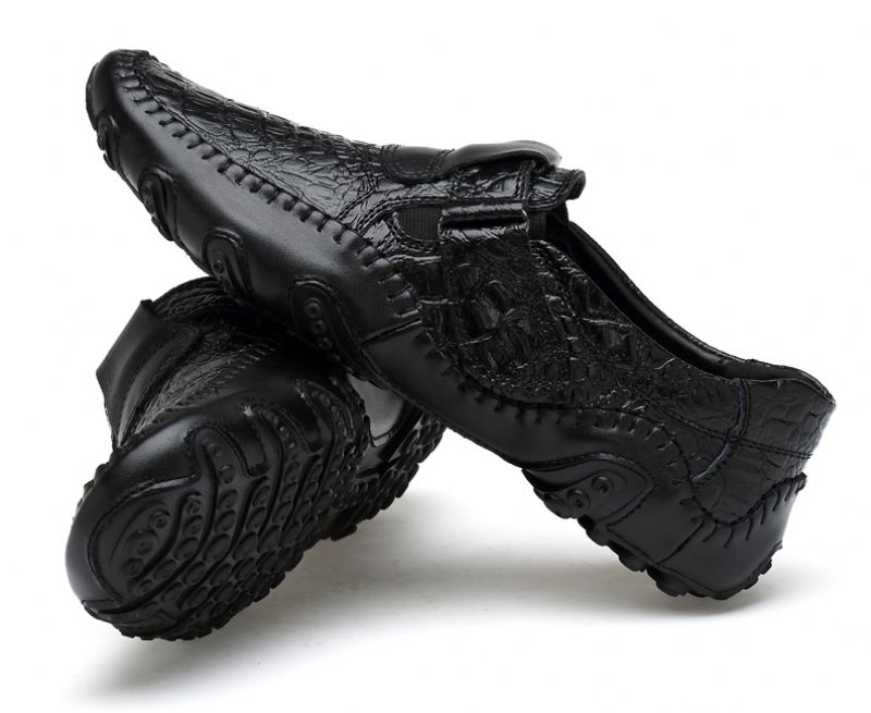 Elias Heren Loafers Dress Schoenen - Zwart