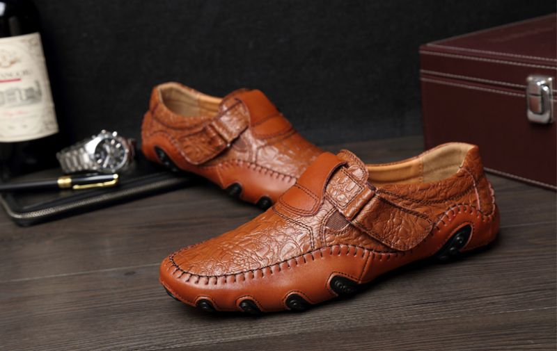 Elias Heren Loafers Dress Schoenen - Zwart