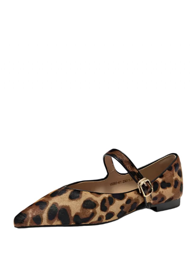 Elif Dames Gesp Band Jurk Platte Schoenen