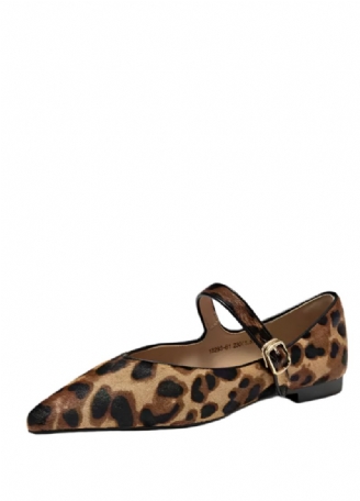 Elif Dames Gesp Band Jurk Platte Schoenen