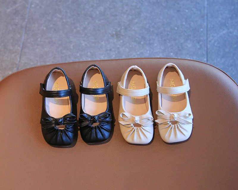 Elisa Meisjes Platte Schoenen - Zwart