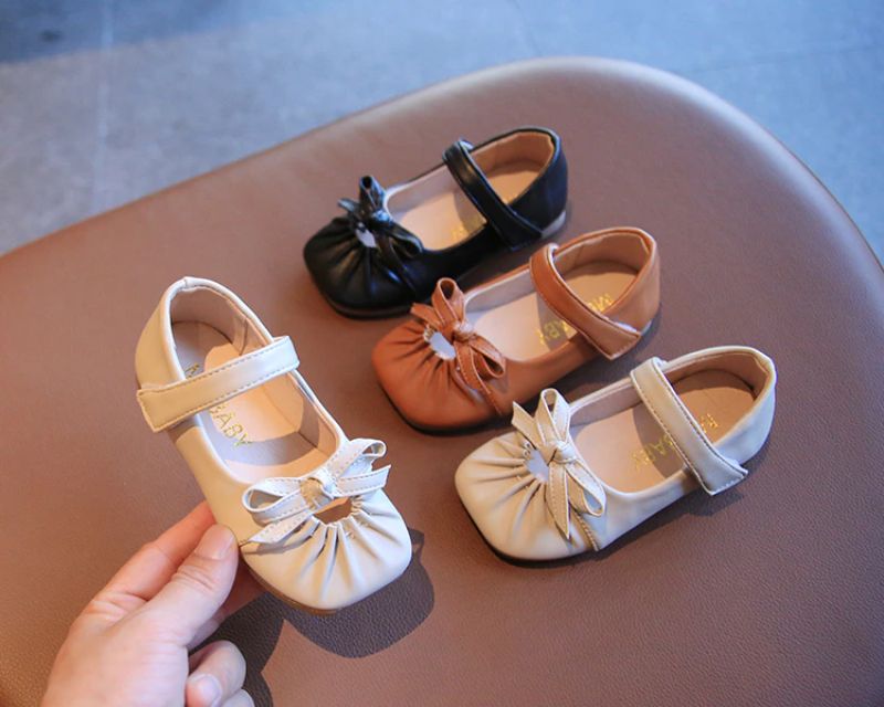 Elisa Meisjes Platte Schoenen - Zwart