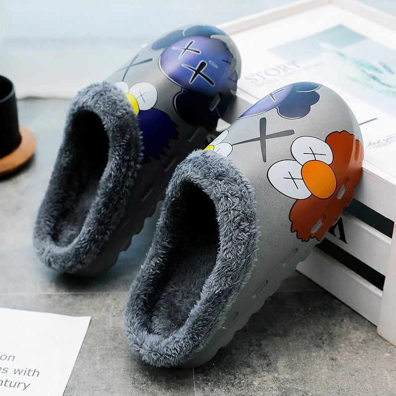 Elmo Heren Unisex Winterslipper - Grijs 2