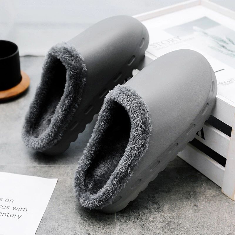 Elmo Heren Unisex Winterslipper - Grijs 2