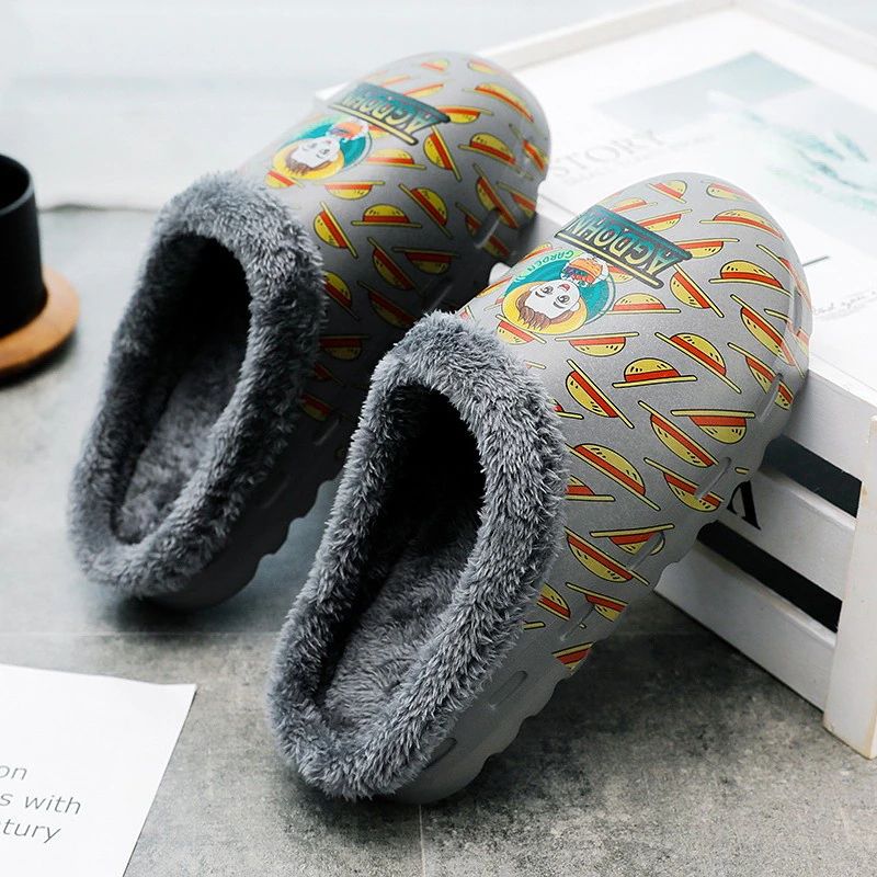 Elmo Heren Unisex Winterslipper - Grijs 2
