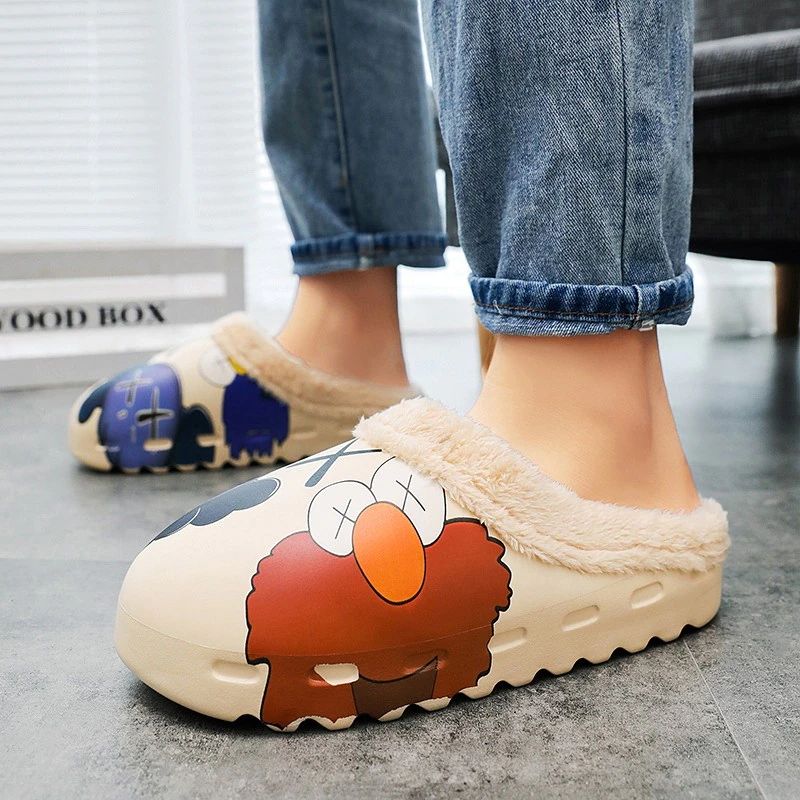 Elmo Heren Unisex Winterslipper - Grijs 2