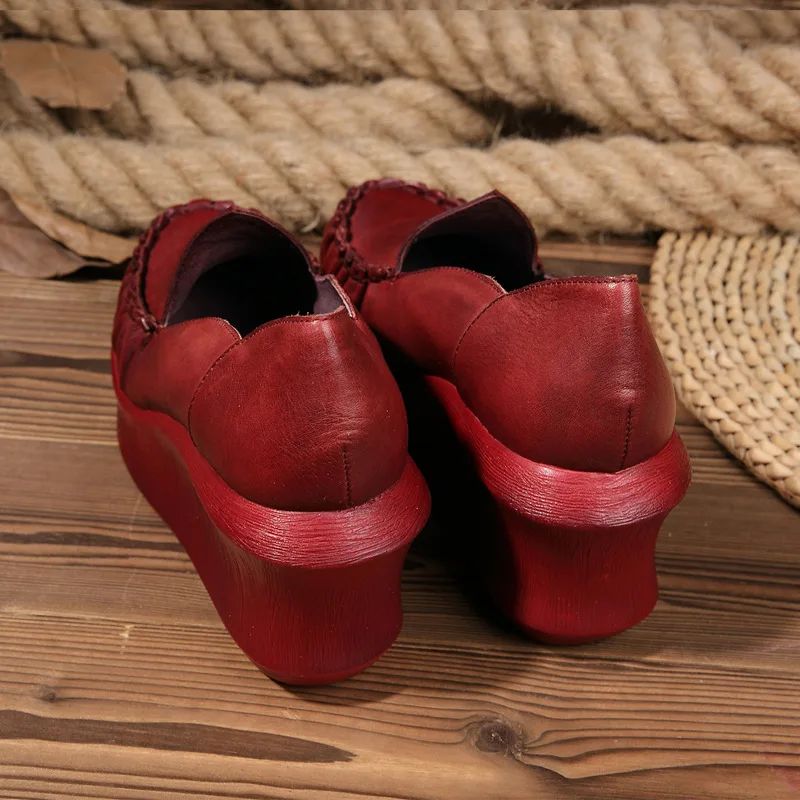 Eloisa Dames Zachte Wedges Pumps - Rood