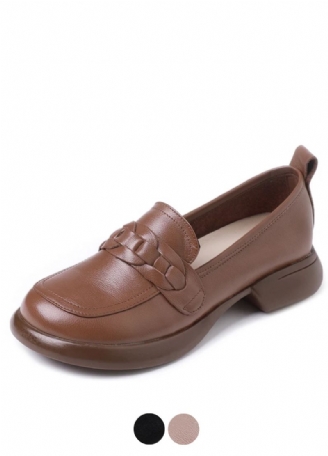 Elsa Dames Leren Loafers