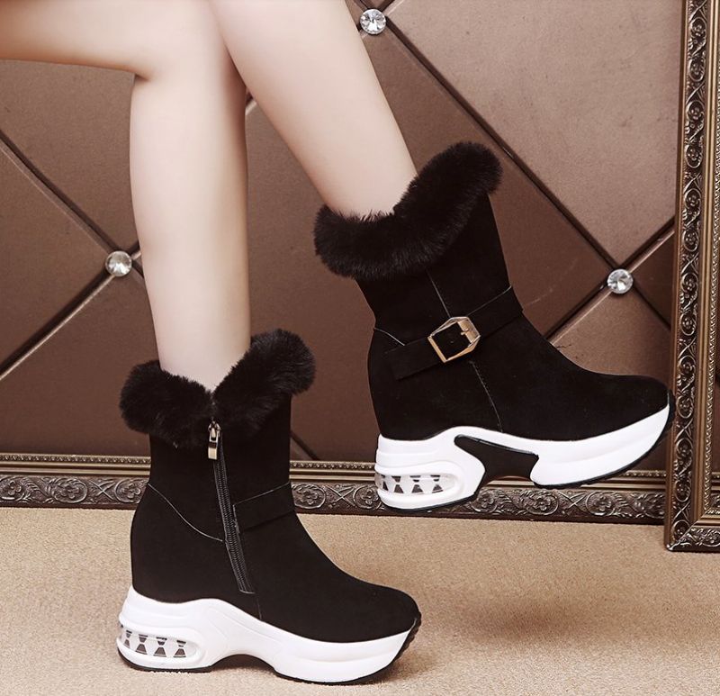 Elsy Dames Laarzen Zwarte Schoenen - Zwart 1