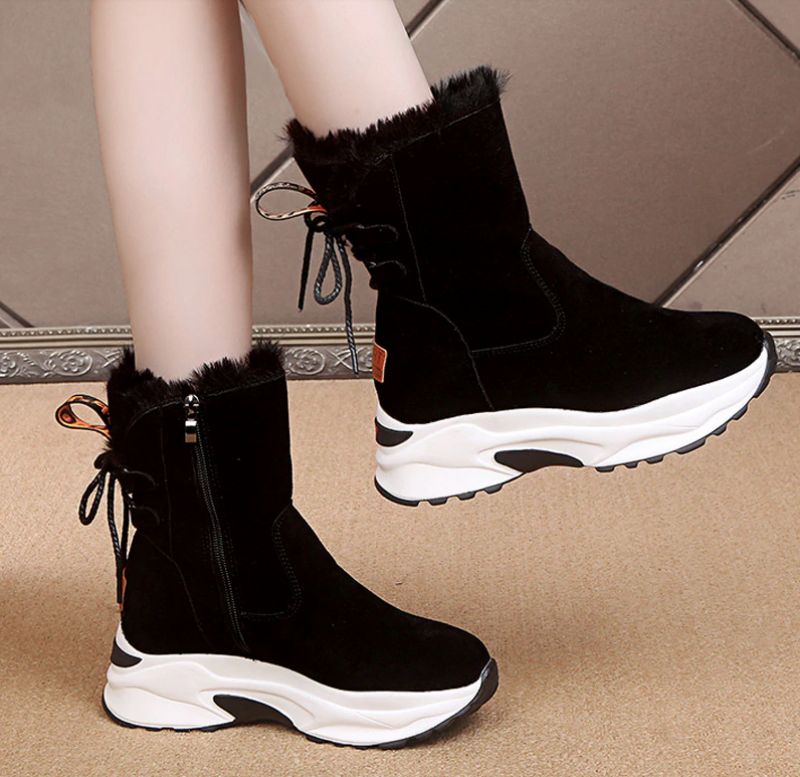 Elsy Dames Laarzen Zwarte Schoenen - Zwart 1