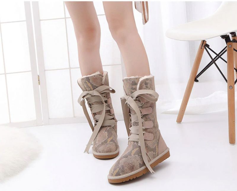 Elvia Laarzen Mid Calf - SANDY
