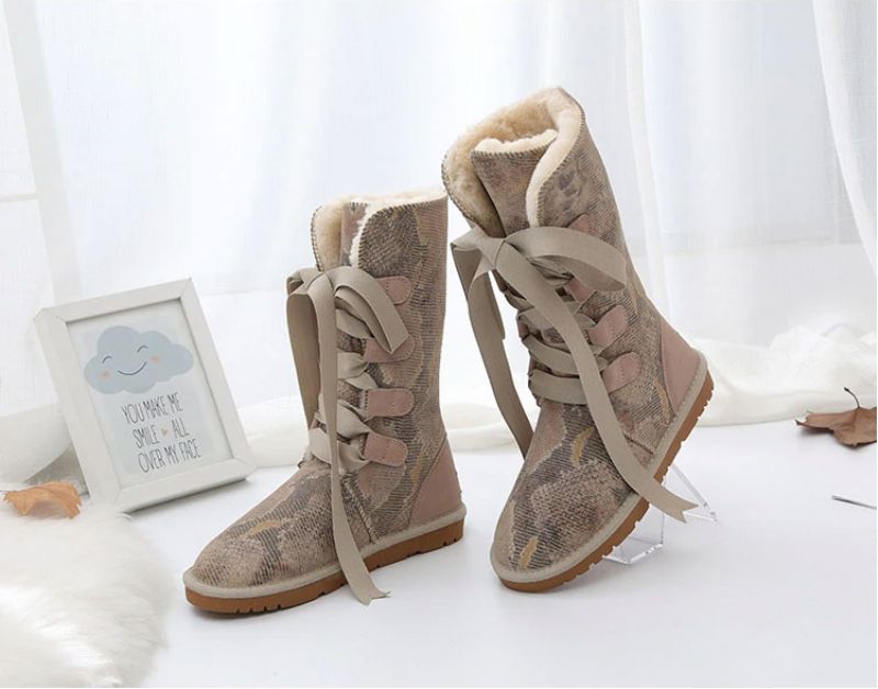 Elvia Laarzen Mid Calf - SANDY