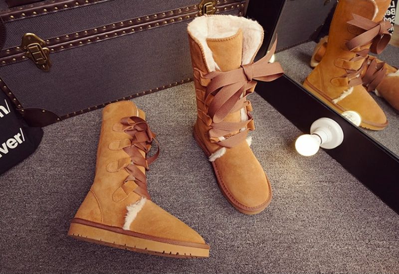 Elvia Laarzen Mid Calf - SANDY