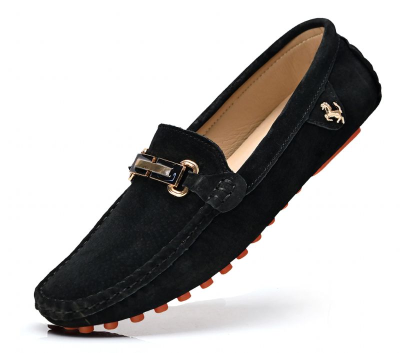 Elvion Heren Loafers Dress Schoenen - Zwart