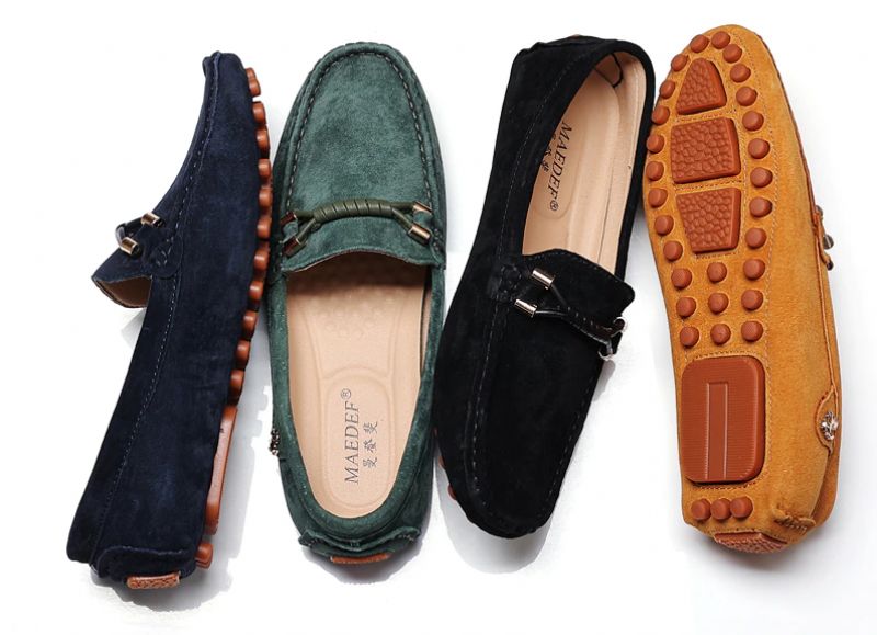 Elvion Heren Loafers Dress Schoenen - Zwart