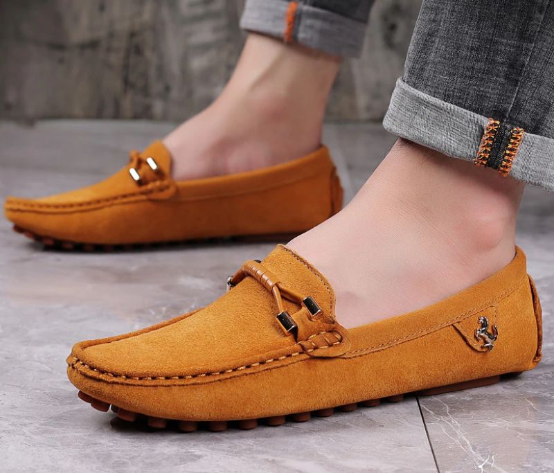 Elvion Heren Loafers Dress Schoenen - Zwart
