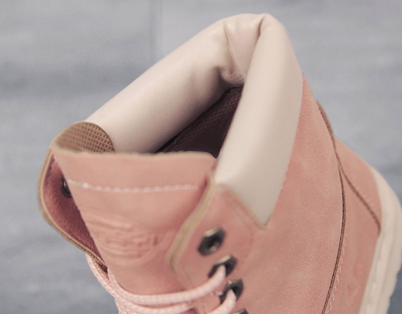 Emelda Dames Veter Enkellaarsjes - Roze