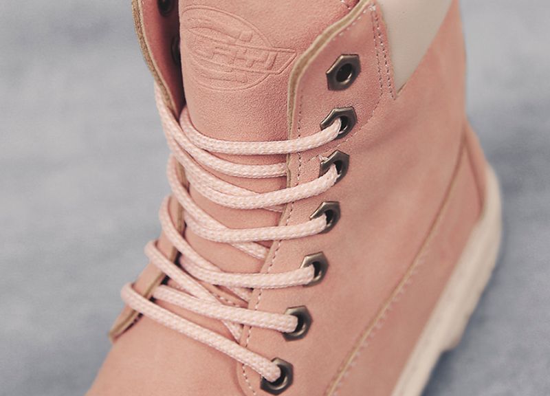 Emelda Dames Veter Enkellaarsjes - Roze