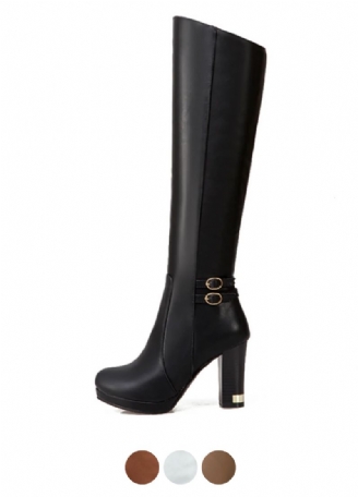 Emiliana Dames Mode Kniehoge Laarzen
