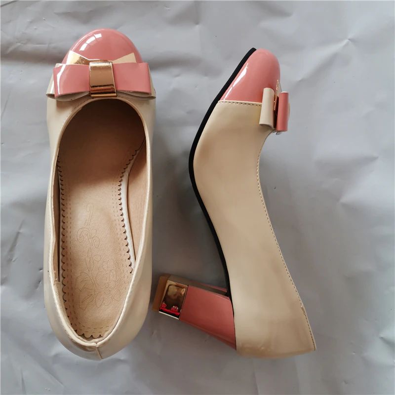 Emma Dames Hoge Hak Pump Schoenen - Roze