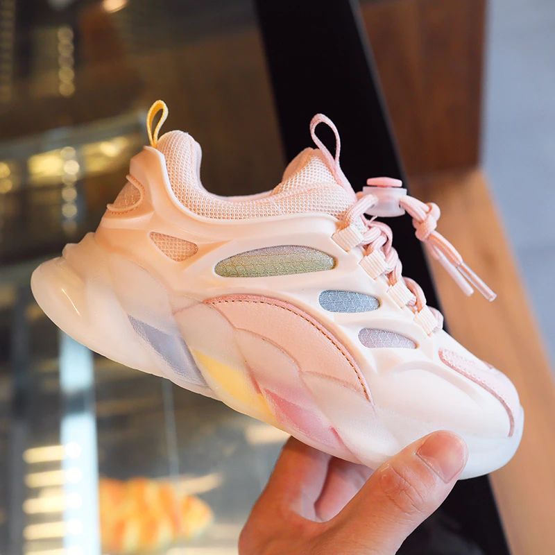 Emma Meisjesbasketbalschoenen - Roze
