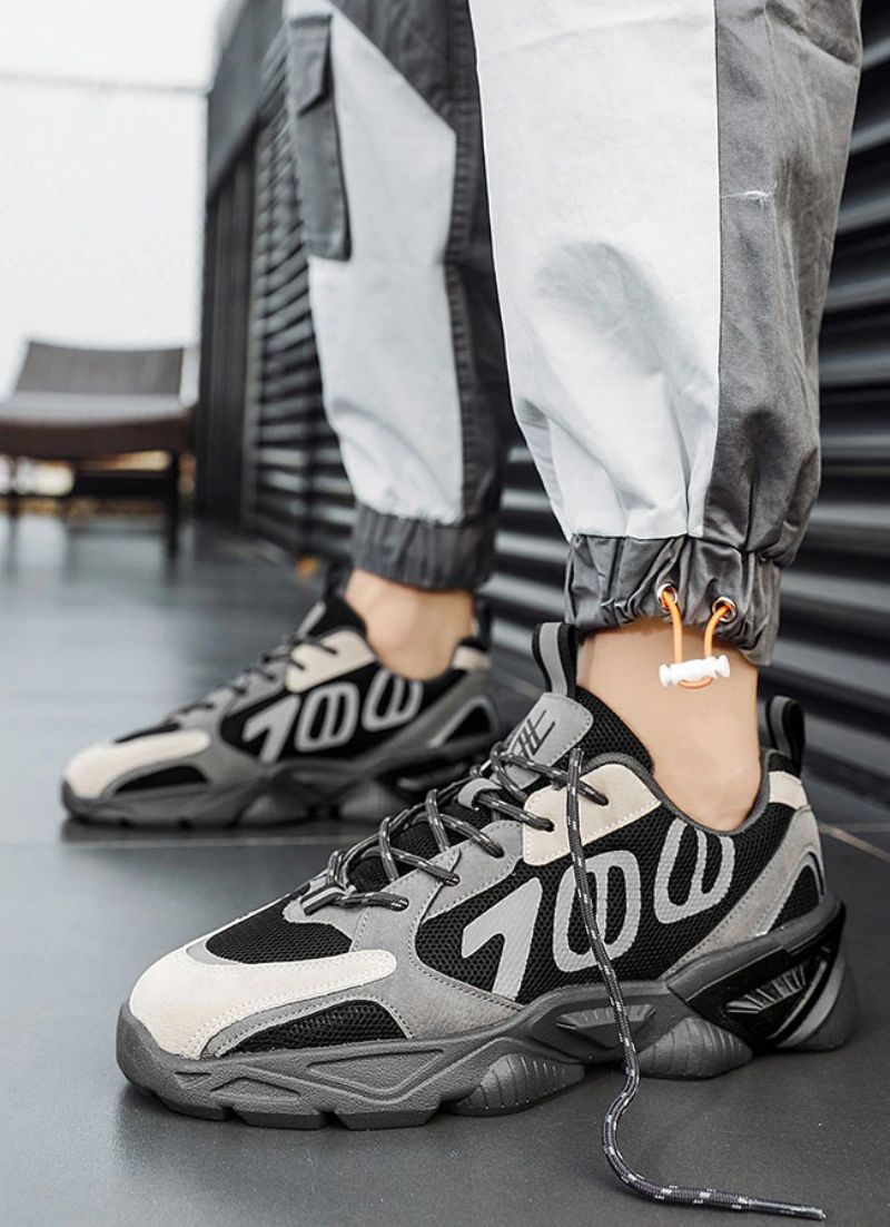 Enid Heren Mode Sportschoenen - Zilver