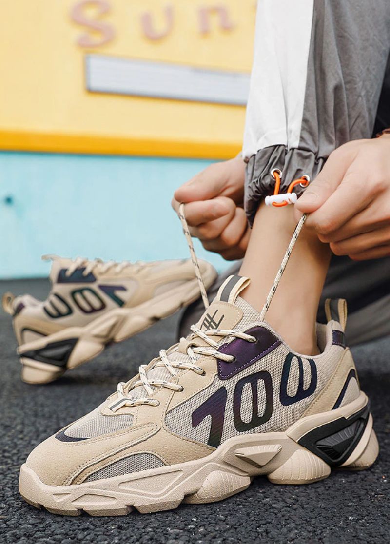 Enid Heren Mode Sportschoenen - Zilver