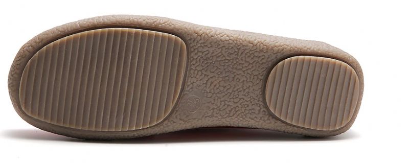 Enzo Dames Platte Leren Loafer Schoenen - Grijs