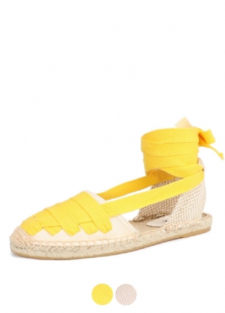 Estela Dames Enkelband Platte Espadrilles