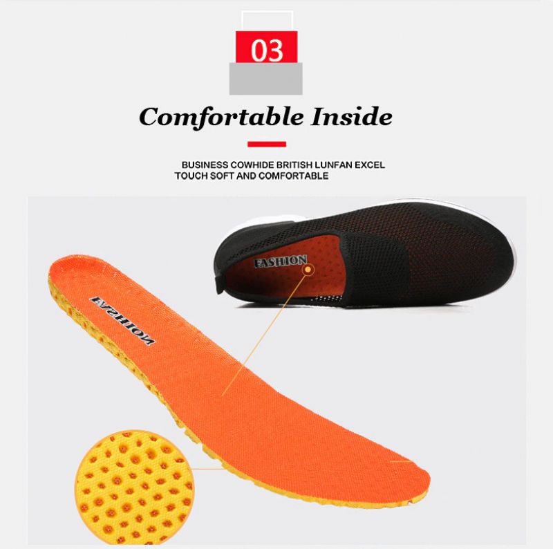 Estelita Dames Slip-on Ademend Mesh Zomer Mode Platte Zwarte Schoenen - Zwart Rood