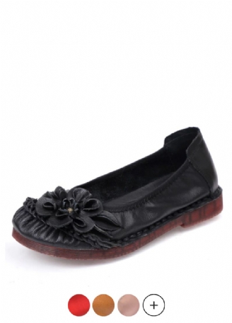 Estelita Damesleren Platte Schoenen
