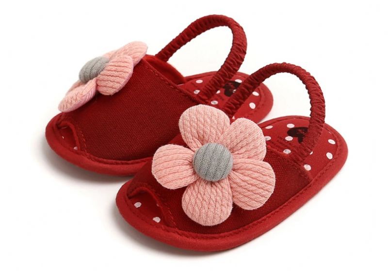Esther Baby Meisjes Sandalen - Bordeauxrood