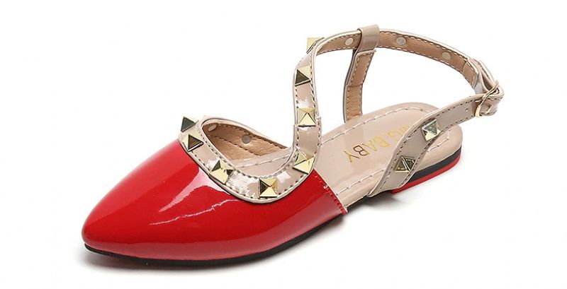 Esther Meisjes Platte Schoenen - Rood