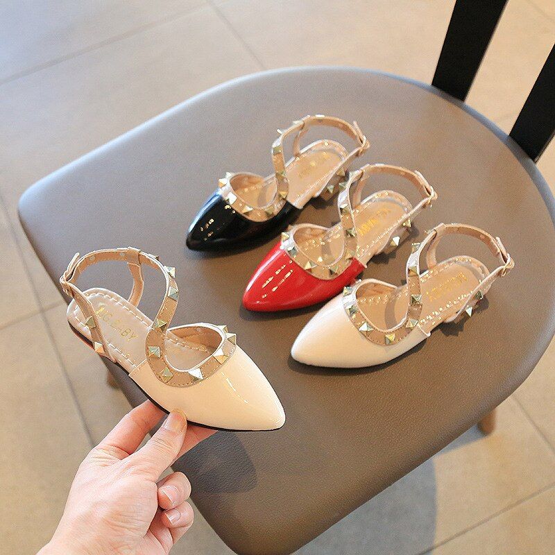 Esther Meisjes Platte Schoenen - Rood