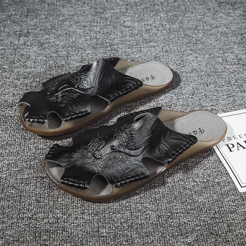 Ethan Heren Casual Sandalen - Koffie