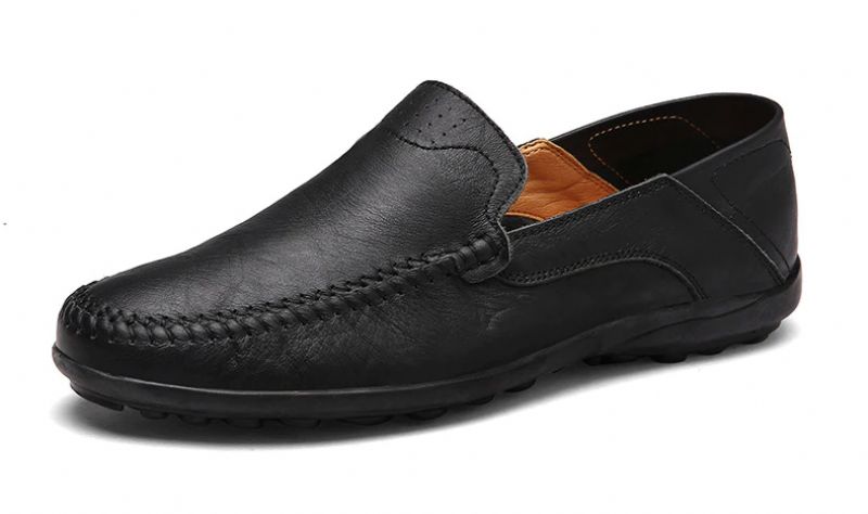 Euder Heren Loafer Schoenen - Zwart