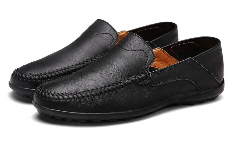 Euder Heren Loafer Schoenen - Zwart