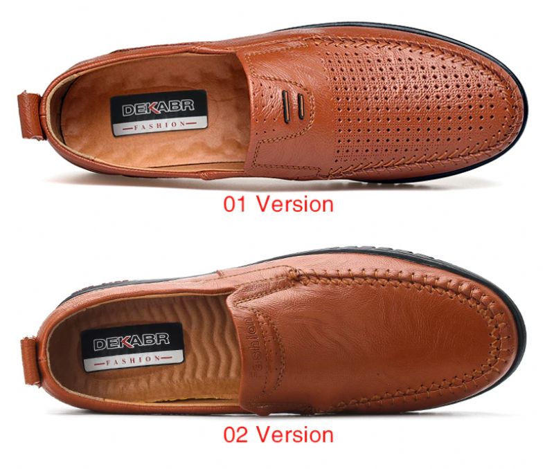 Euder Heren Loafers Casual Schoenen - Oranje