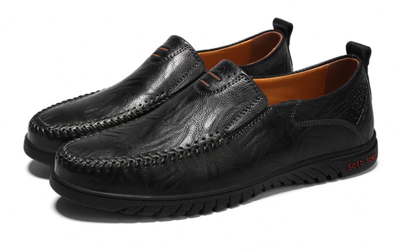 Euder Heren Luxe Loafers Schoenen - Bruin