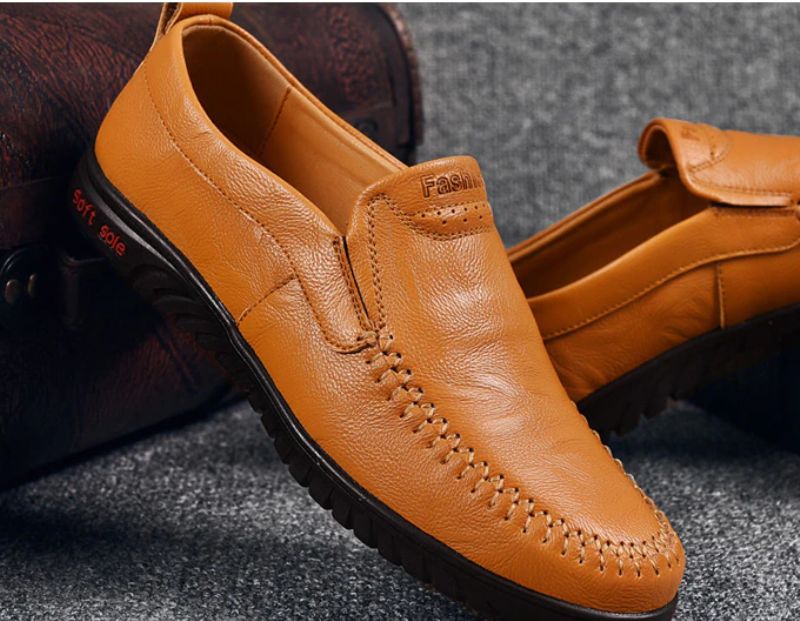 Euder Heren Luxe Loafers Schoenen - Bruin