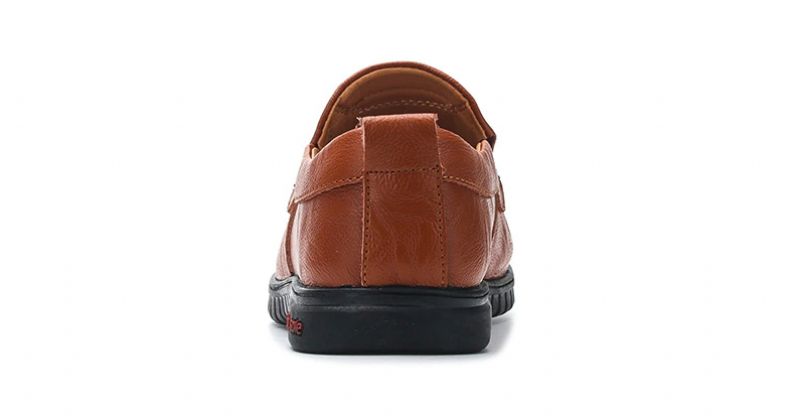 Euder Heren Luxe Loafers Schoenen - Bruin
