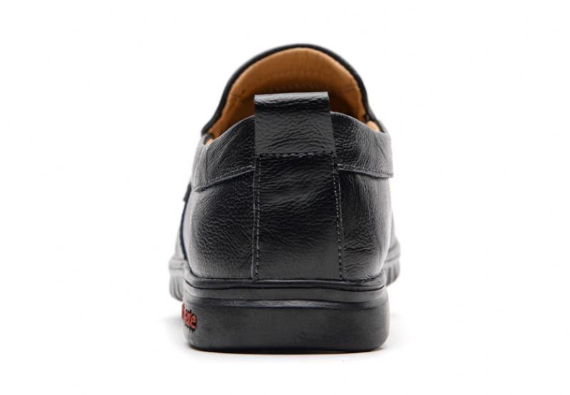 Euder Heren Luxe Loafers Schoenen - Zwart